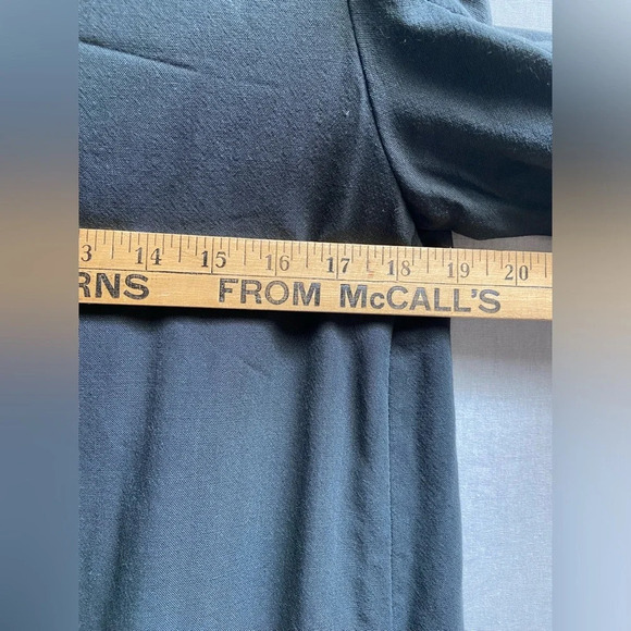 Anne Klein II wool 3/4 sleeve button blouse 18.5” PTP (S/M) - Picture 7 of 9